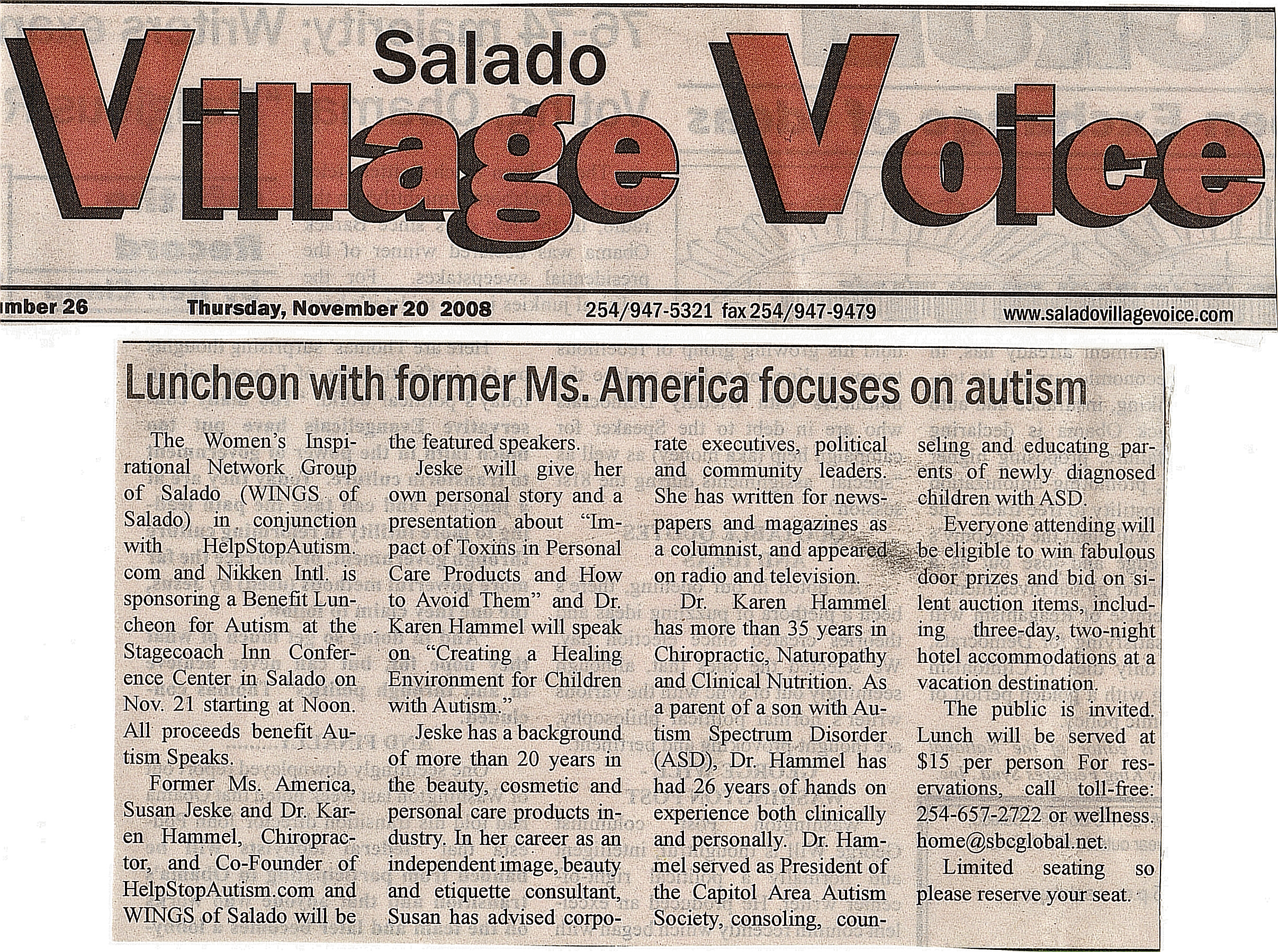 Salado Village Voice News